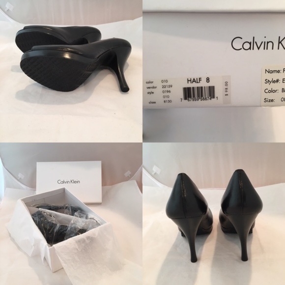 CALVIN Klein "Peak" leather pump - Picture 4 of 4